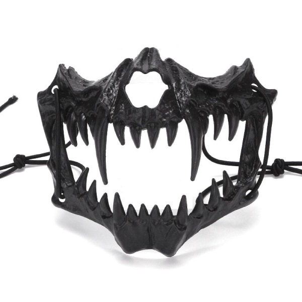 Halloween Skull Party Maske Anime Drage Gud Skelet Halv Ansigt Masker Knogle Kranie Dyr Maske Cosplay Dansebal Kostume Rekvisitter 5