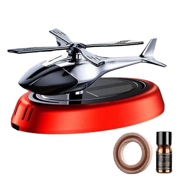 Bil Doftspridare, Flygplansprydnader, Soldriven Roterbar Flygplan Red