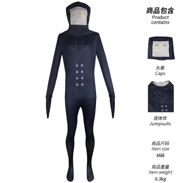 Skibidi Toilet Cosplay -asu Kaiutinmies Videokameramies TV-mies Cosplay Skibidi Toilet -asu Pelivaatteet Puku Naamio Lapsi Aikuinen TV man jumpsuit 150