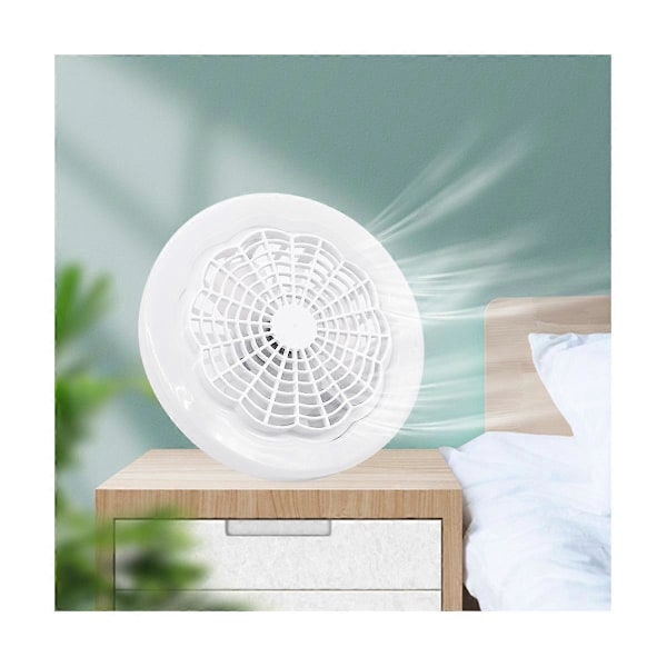 Takvifter med Lys Bærbar Utendørs Campingvifte Lampe Batteri Oppladbar LED Smart Viftelys