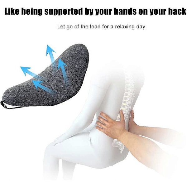 Lannerangan tyyny, Memory Foam -lannerangan tukityyny, nukkumistyyny, sängyn tukityyny, lannerangan vaahtomuovityyny, joka voi lievittää alaselkäkipua