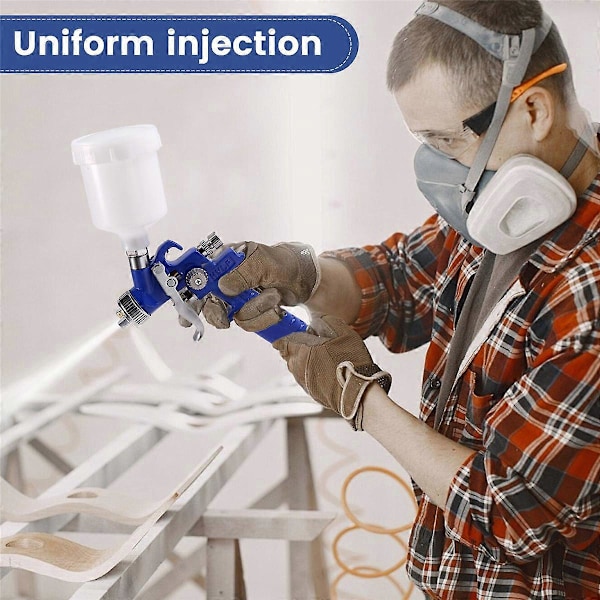 Professionell 0,8MM/Munstycke H-2000 Mini Luftfärgspruta Airbrush HVLP Sprutpistol för Målning Bil A