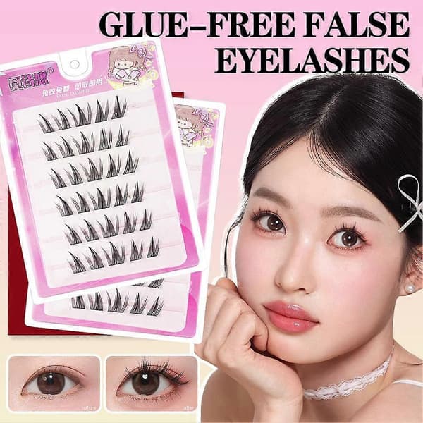 Glue-free False Eyelashes Natural Thick Easy Cluster Segmented Eyelashes Little Devil