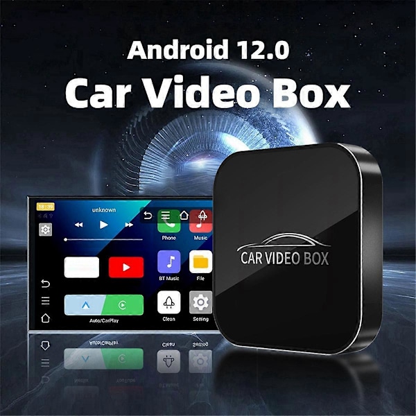 Smartbil Trådløs Adapter Kablet til Trådløs Carplay/Android Auto Smart Sammenkoblingsboks Dobbel WiFi
