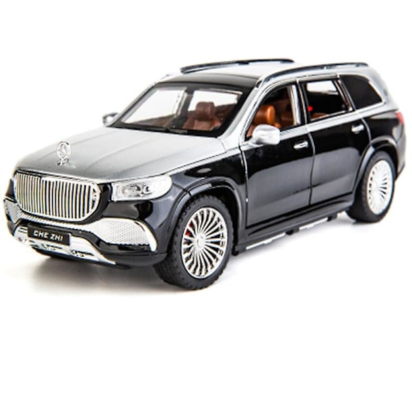 1/24 Maybach Gls-luokan Gls600 SUV-metalliseosautomalli painevaletut metallit