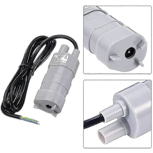 Dränkbar pump, DC 12V högflödesvattenpump, dränkbar pump, färskvattenpump, båtpump för husbil, damm, akvarium, dusch, trädgård, 840 l/h