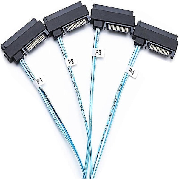Mini SFF-8643 till 4X29Pin SFF-8482 Serverkabel 3.33TF/1M