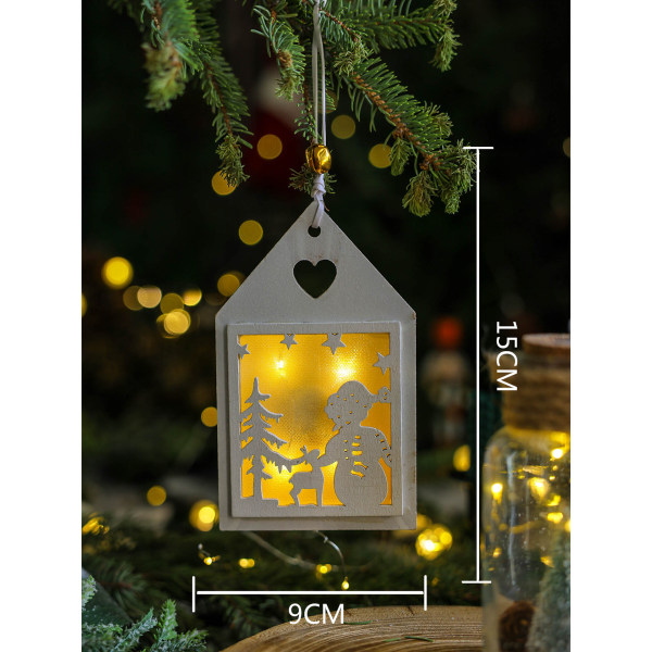 Juleny glass lysestake lyskopp lysende ønskeflaske julepynt wishing lantern sign