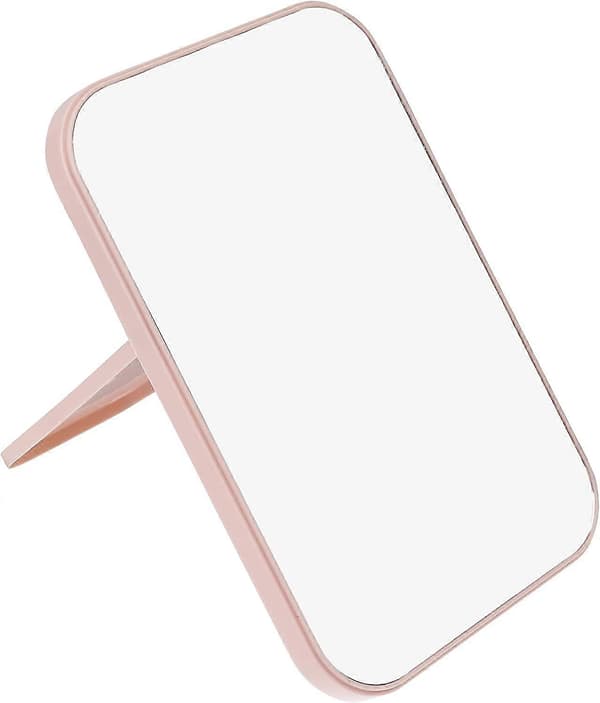 Bærbart Makeupspejl Foldbart Kompakt Bordmakeupspejl (Beige)
