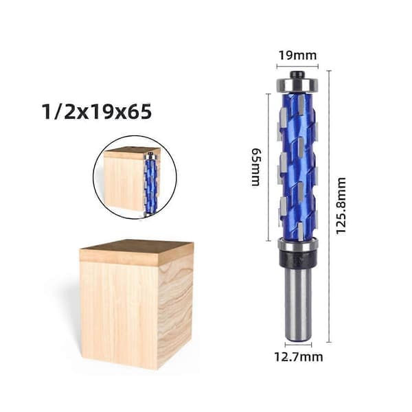 Frese 12mm 45mm Flush End Solid Carbide Spiral Dobbel Overfres for Tre