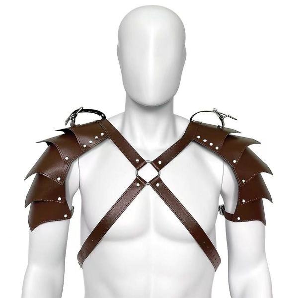 Double Armor - Bruna Starka Herrläderkläder, Rustning, Läderkläder, Scenföreställningar, Julkostymer, Sm Vuxenleksaker