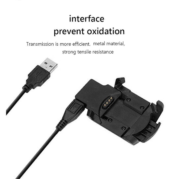 Lader for Garmin Fenix 3/Fenix 3 HR Strømforsyningsadapter Dock