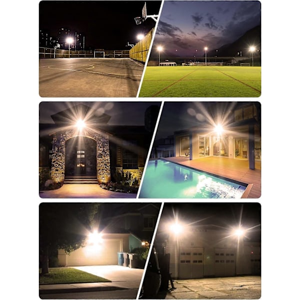 400W LED Flood Light, Vandtæt Spotlight Sikkerhedslys, Super Klart Arbejdslys Væglampe