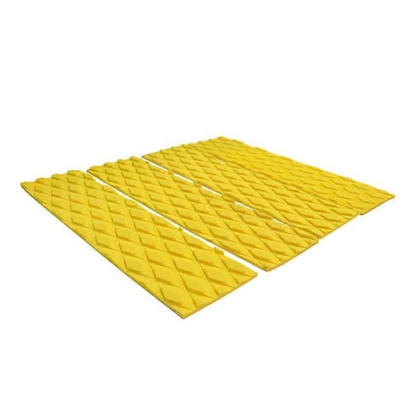 4 stk./parti Surfing Front Traction Pad - SUP Surfbræt Dækgreb Måtte Udskiftning med Klæbemiddel (Gul)