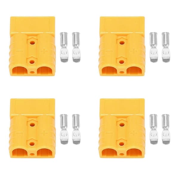 4X for Anderson Style Plug Connectors 50A 600V 6-12AWG AC/DC Power Tool for 6AWG Plated Solid Terminals Plugs Gul