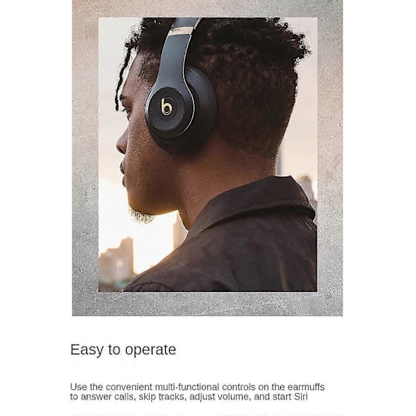 Trådløse Bluetooth Hodetelefoner Studio 3 Støyreduserende Headset Musikk