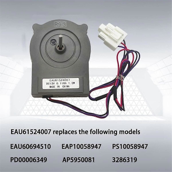 EAU61524007 Kylskåpsfläktmotor för kylskåp Ersätter EAU60694510 EAP10058947 PD0
