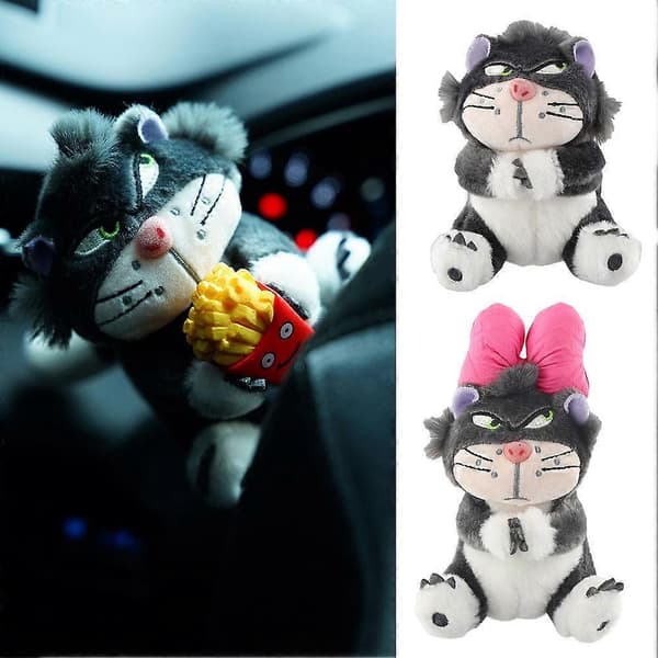 Lucifer Car Decor Plush Doll Holding Pose Ornament Gift Accessories A