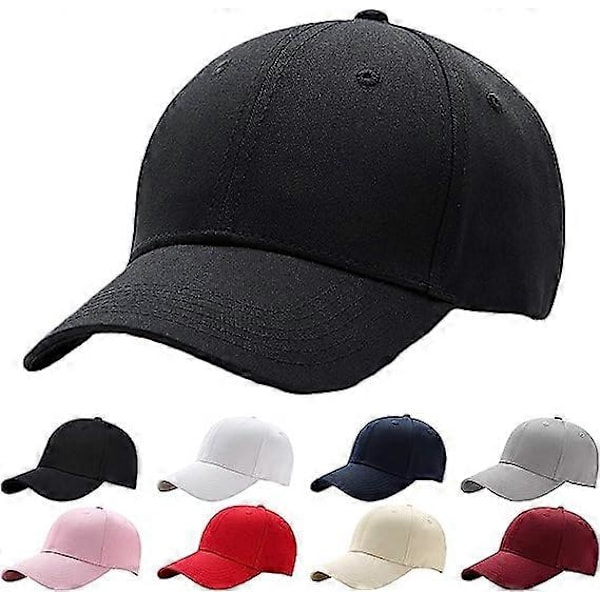 Sorte baseball caps til mænd og kvinder Hundredvis af sorte sommer caps til mænd