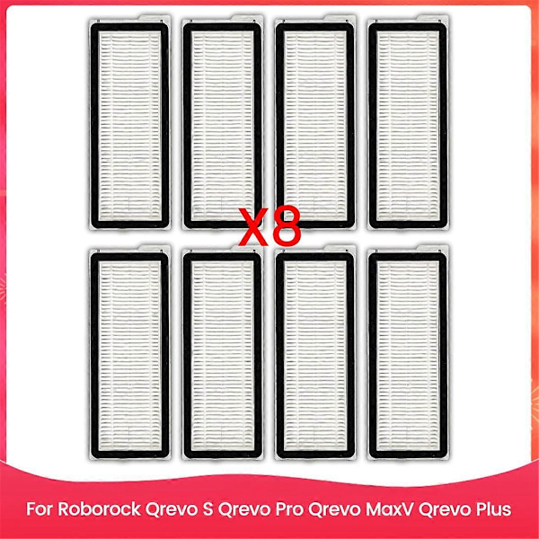 Ersättnings HEPA-filter för Roborock Qrevo S, Qrevo Pro, Qrevo MaxV, Qrevo Plus, Robotdammsugare, Filter