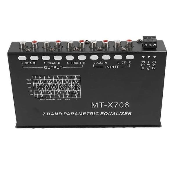 7-bånds bilstereo-equalizer tuning crossover-forstærker for forbedret lydkvalitet