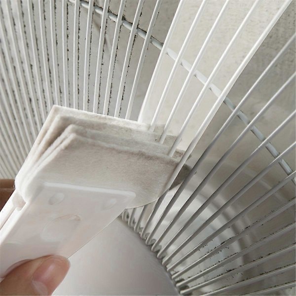 Multifunktionel rengøringsbørste til ventilator, tastatur og slots - rengøringsværktøj med blød plastikbørste