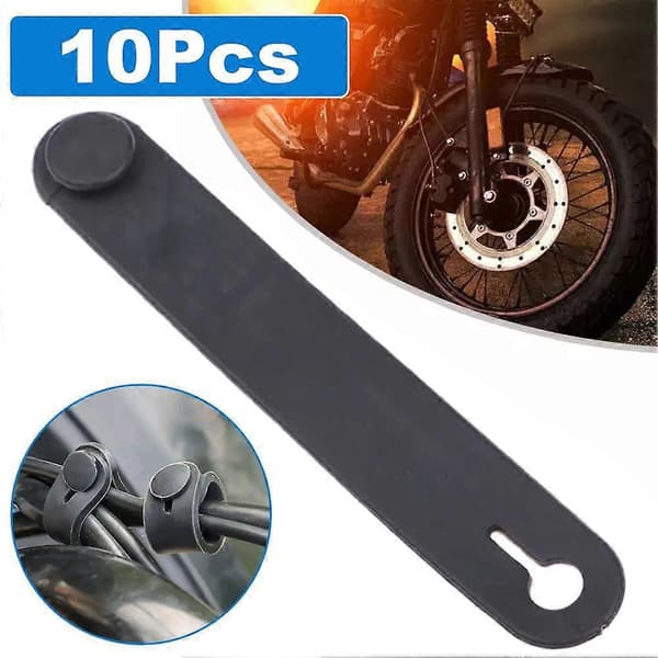 10 stk. motorcykel strømkabelbinder, fastgørelseskabel, ledningsnetbinder