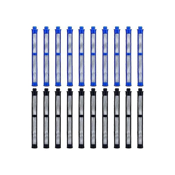 Airless Sprøjtepistolfiltre - 287033 10 stk. 100 Mesh Latex og 287032 10 stk. 60 Mesh Latex til de fleste Pres