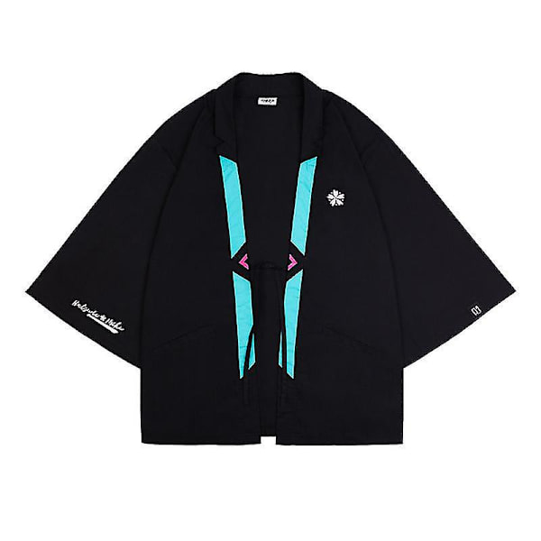 Uusi Trendi Uudet Pukumiehet Japanilainen Miku Cosplay Pukumiehet Prinsessa Miku Naiset/Miehet Neuletakki Ulkovaatteet Yläosa Haori Takki Yukata 4XL G