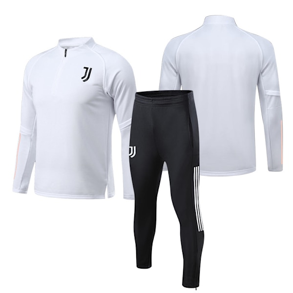 23 ny Juventus fodboldtræningstrøje langærmet voksen stand-up krave halv-lynlås dragt efterår og vinter trøje Juventus 3XL [height: 180-185cm]]
