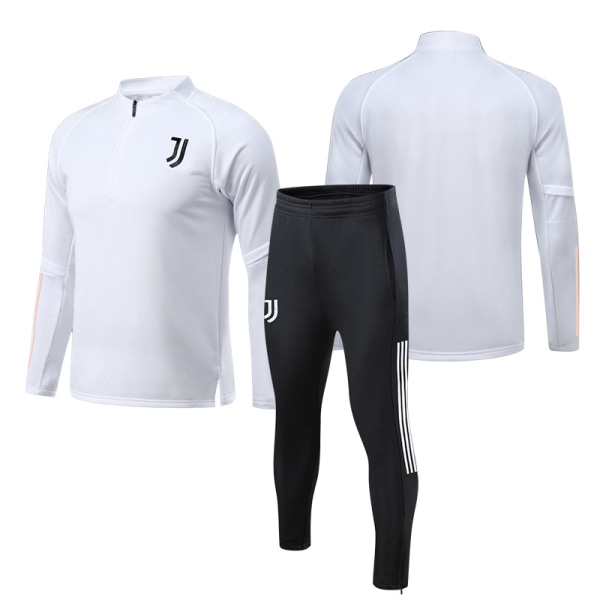 23 ny Juventus fodboldtræningstrøje langærmet voksen stand-up krave halv-lynlås dragt efterår og vinter trøje Juventus L [height: 165-170cm]]