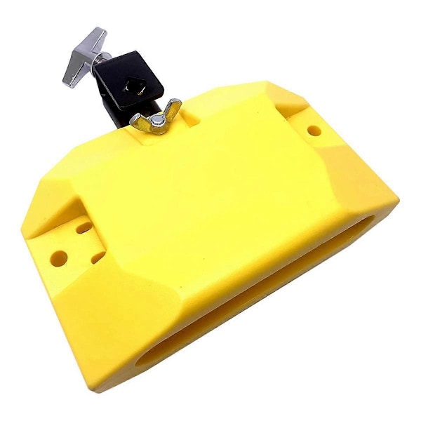 Jam Trumblock Musikinstrument Plast med 3-sidigt Fäste Mellanhög Tonhöjd (Gul)