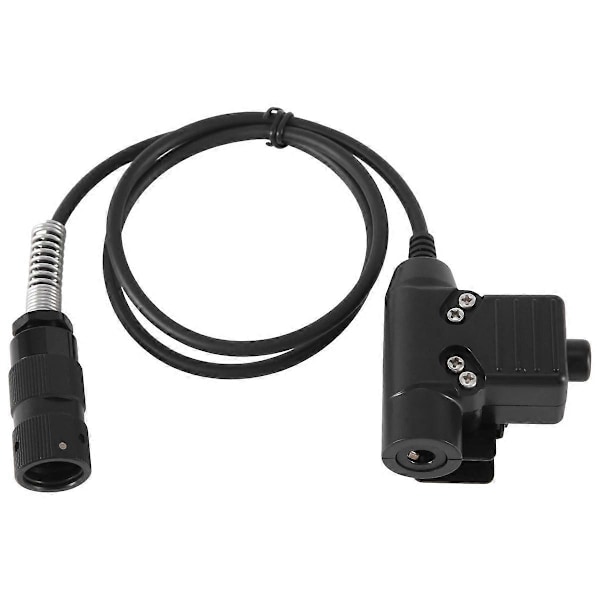 Kompatibel med Prc148 Prc152 U329 Walkie-Talkie 6-Pin Elements U94 Ptt Nøglekontakt Connector