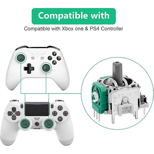 3D Joystick Modul för , Analog Stick Joystick Thumbstick Ersättning för Elite