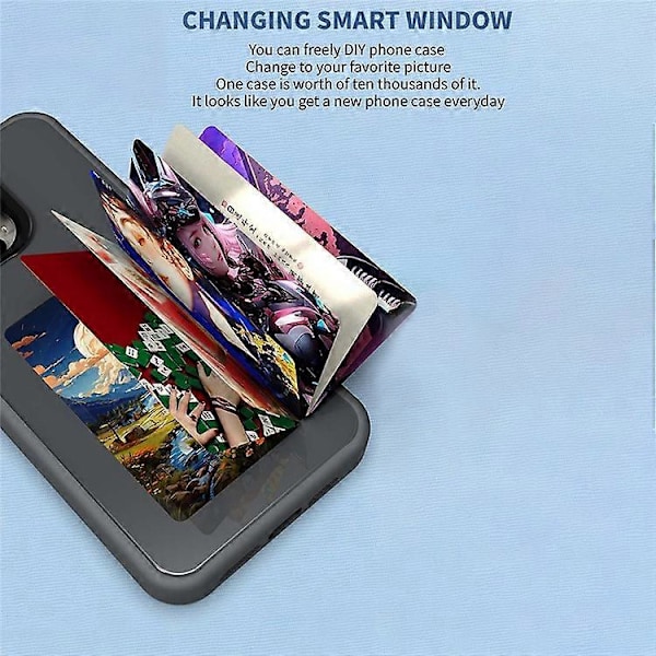Kompatibelt E Ink-deksel til iPhone 16 Pro Max med 4-fargeskjerm, trådløs NFC-foto-display for DIY Brown