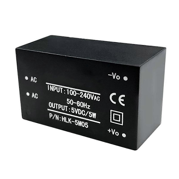 5 st AC-DC Strömförsörjningsmodul AC DC Omvandlare 220V till 5V Intelligent Kopplingsmodul HLK-5M05