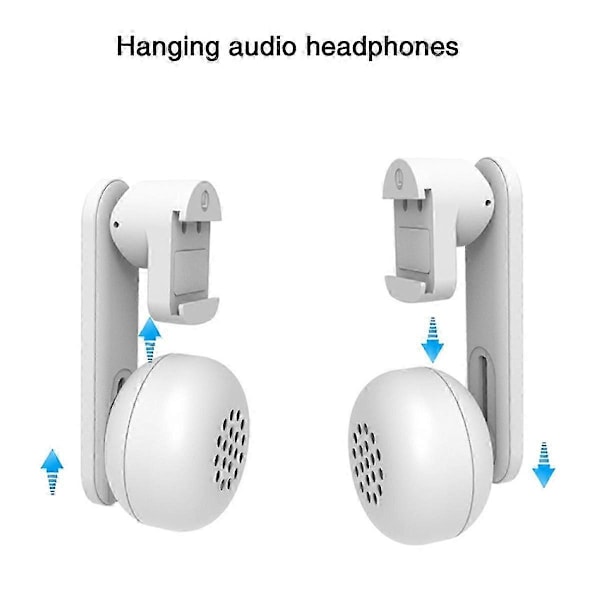 Clip-on Hengende Hodetelefoner Komfortabel Lydforsterker Hvit for / Quest 3 VR Headset Forbedre Gleden