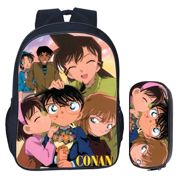 16 tommer tegneserie Anime Detective Conan rygsæksæt 2Pcs 003