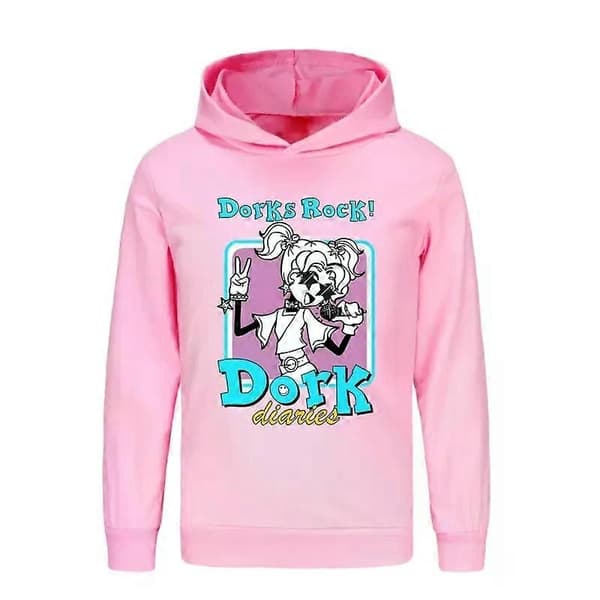 Dork Diaries hættetrøje til børn pink 140