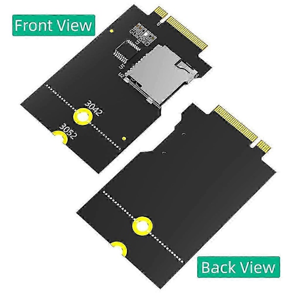 SD-kort TF SDHC SDXC til NGFF Key B Adapter (understøtter USB-bus, ikke SATA-bus)
