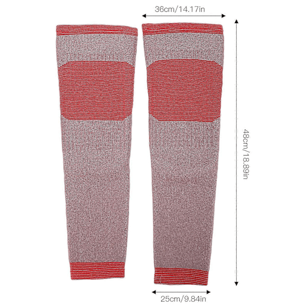 2 kpl Kompressio polvituki Hengittävä Lämmin Luonnollinen Lämmittävä Kevyt Kannettava Jalkaholkki Naisille Miehille XL