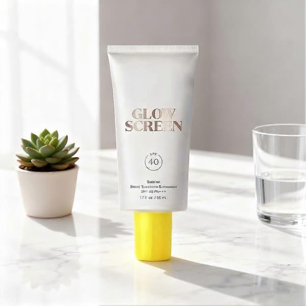 Glow Klar solcreme Transparent, vandafvisende, lysnende effekt 50ml