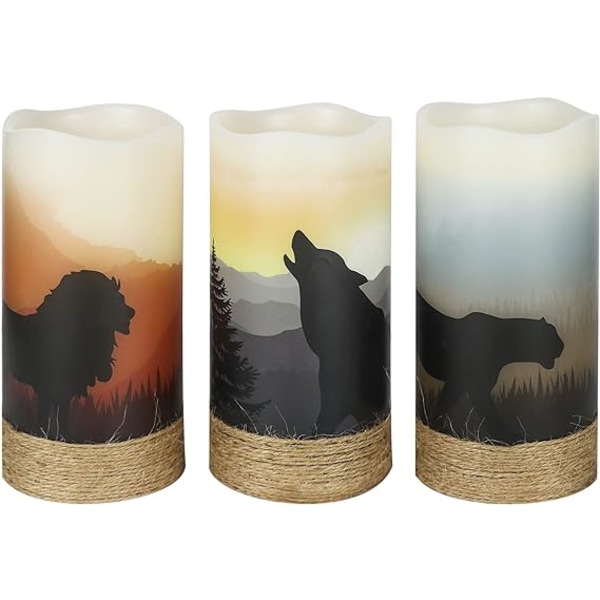 Halloween Flamlösa Votivljus Färgskiftande, Batteridrivna LED Små Ljus för Halloween Heminredning Gåvor (6-pack, 1.5\" x 2\")