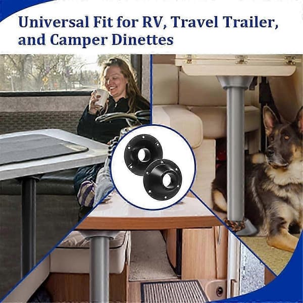 2-pakning RV Bordbase, RV Sokkel Bordbase Flens, Bordben Base Flush Mount, Bord Gulvmontering