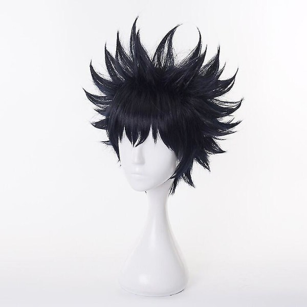 Anime Jujutsu Kaisen Cosplay Peruk Fushiguro Megumi Black Shor