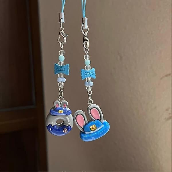 Zootopia Judy Nick Telefonrem Nøglering til Valentinsdag Gave G