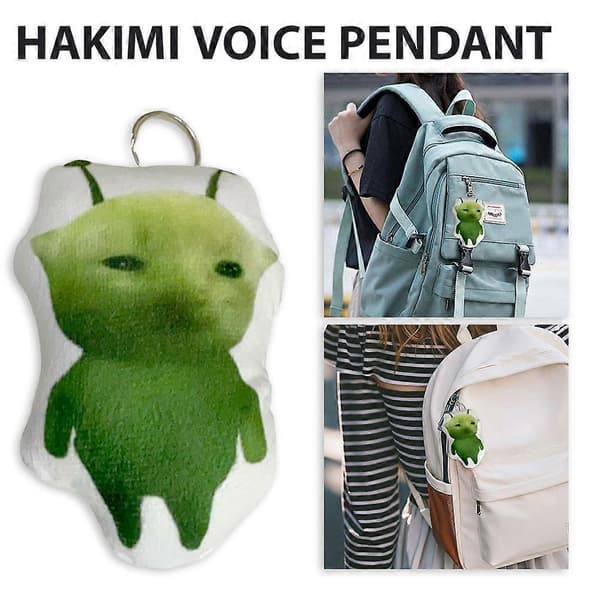 Alien Cat Nord-Syd Mung Bean Äänilelu Hakimi Avaimenperä