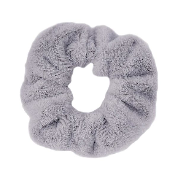 7 kpl Talvi Syksy Lämpimät Pehmeät Hiuslenkit Naisille Tytöille Söpöt Pehmoiset Joustavat Hiuslenkit 1pcs grey