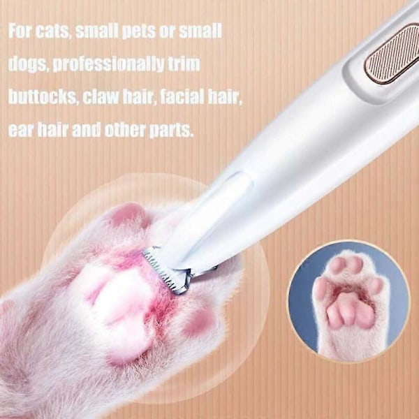 Saffory Hundtrimmer, Saffory Elektrisk Hundtrimmer, Mikroprecisionstrimmer för Husdjur Pink