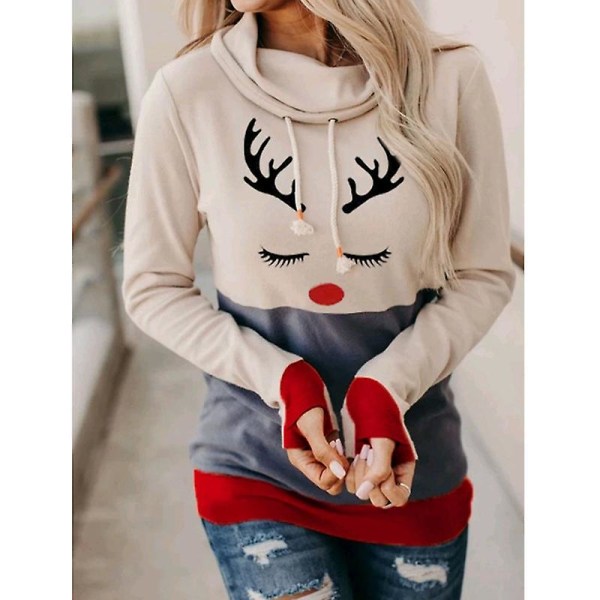 Halloween Trøjer til Kvinder - Græskar Ansigt Dansende Skelet Trøje Langærmet Sweater Sjov Grafisk Trøje style 15 M